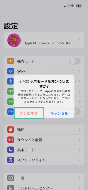 iPhone・iPad の Developer Mode（デベロッパモード）を有効にする方法 6