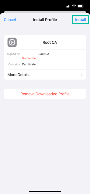 How to Install Intermediate and Root CA Certificates on iPhone 15