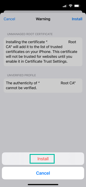 How to Install Intermediate and Root CA Certificates on iPhone 18