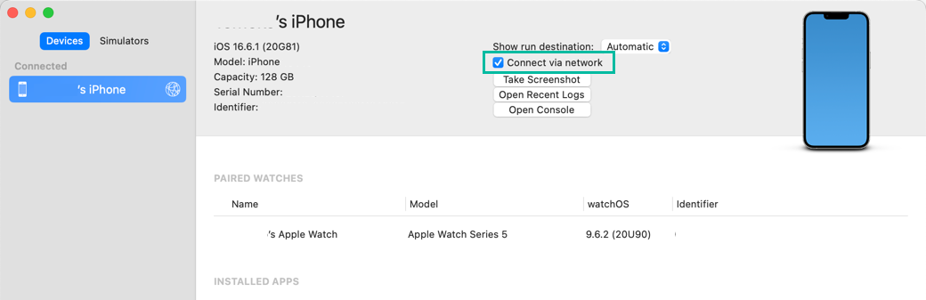 Install iOS app wirelessly from Xcode 4