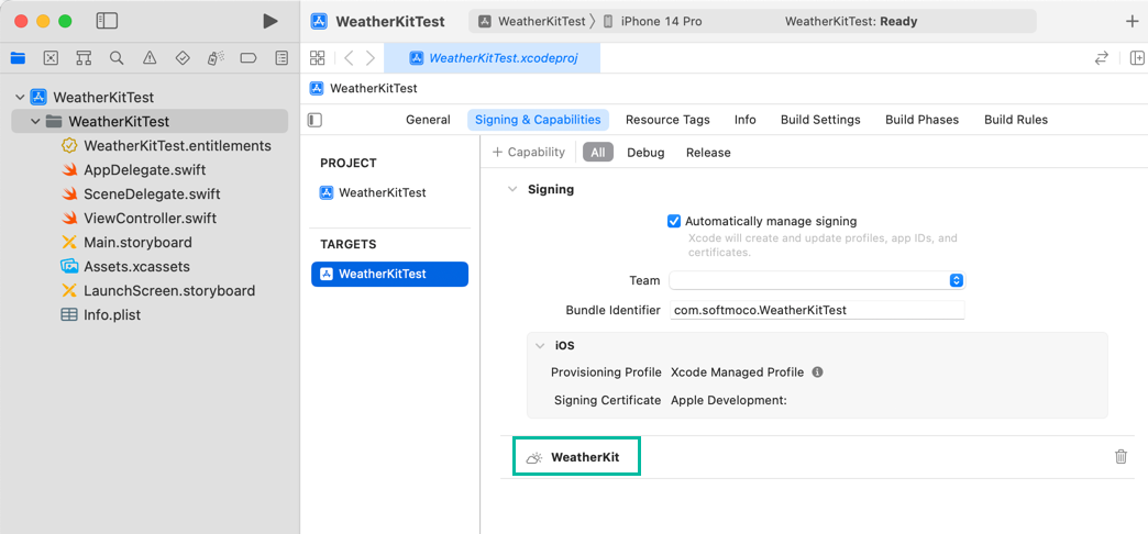 How to Get Weather Information with WeatherKit 10