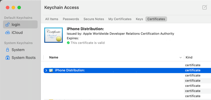 Generate an App Store Distribution Certificate 11