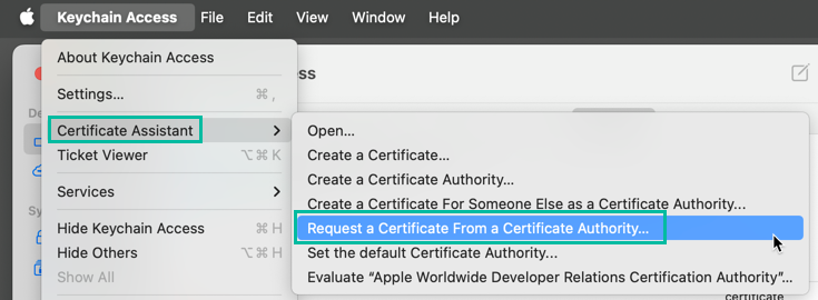 Generate an App Store Distribution Certificate 2