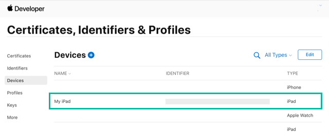 How to register devices in Apple Developer 10