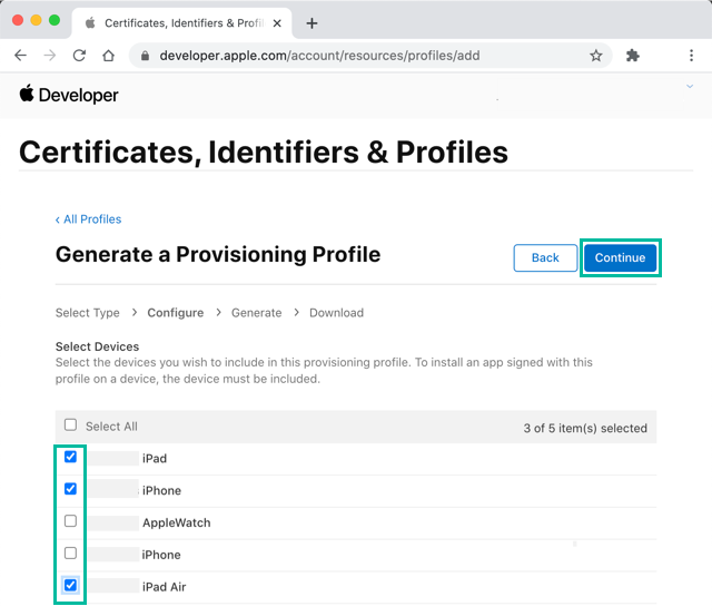 How to create a Provisioning Profile for Ad Hoc distribution 6