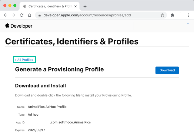How to create a Provisioning Profile for Ad Hoc distribution 8