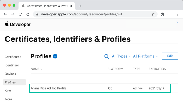 How to create a Provisioning Profile for Ad Hoc distribution 9