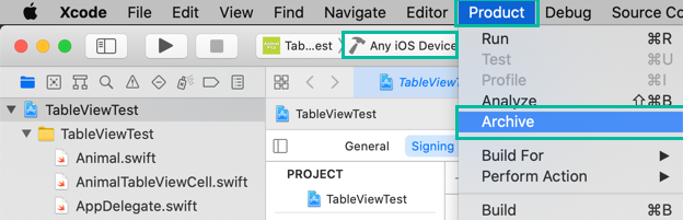 Generate an .ipa file for Ad Hoc distribution in Xcode 1