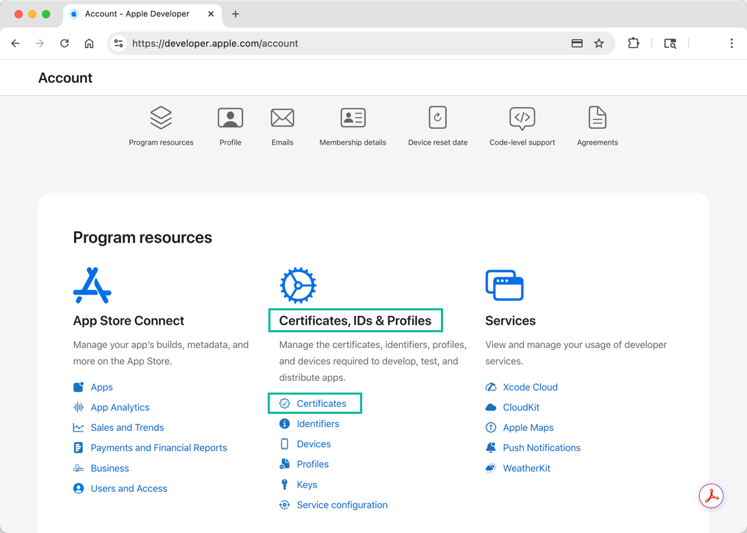 Generate an App Store Distribution Certificate 5