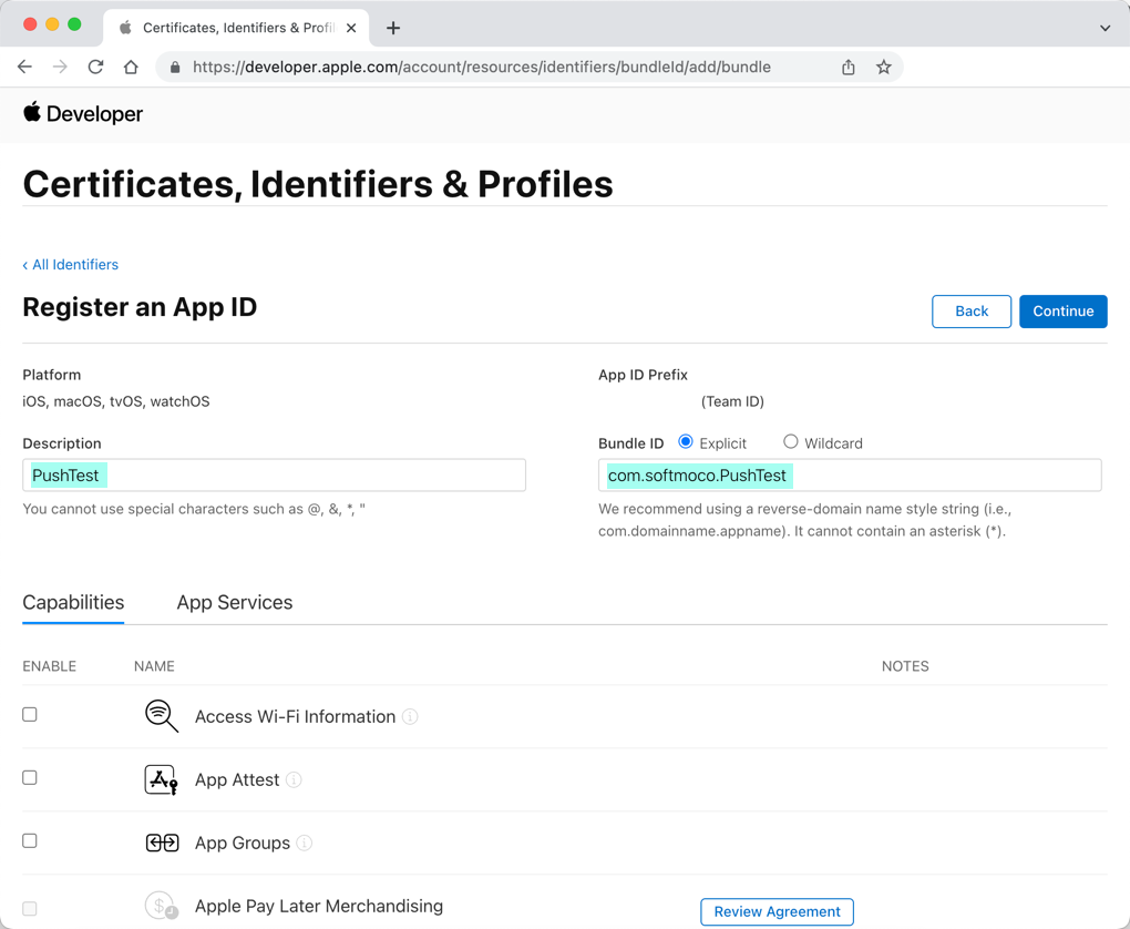 How to Create an iOS App ID 6