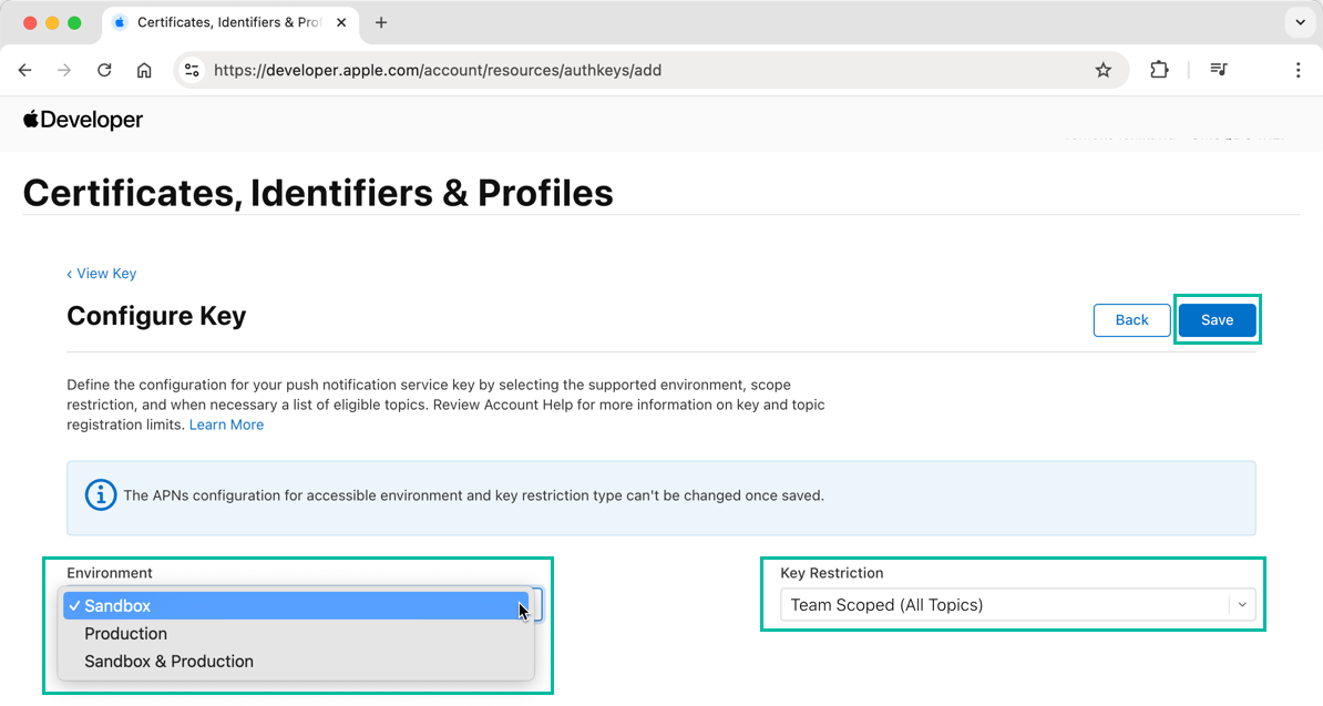 How to Generate an APNs Key 4