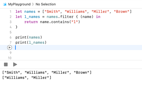 Swift Array - Loop, map, filter 2