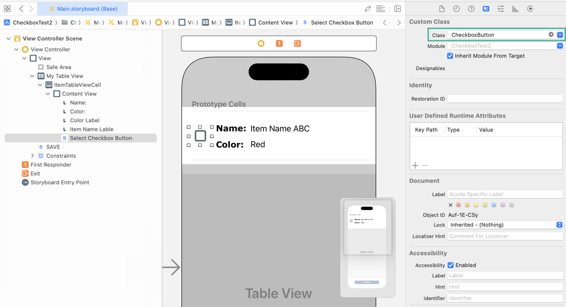 Swift - How to Add a Checkbox to a Table View Cell 12