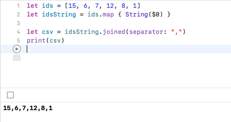Swift - How to create a comma-separated string from an array 2