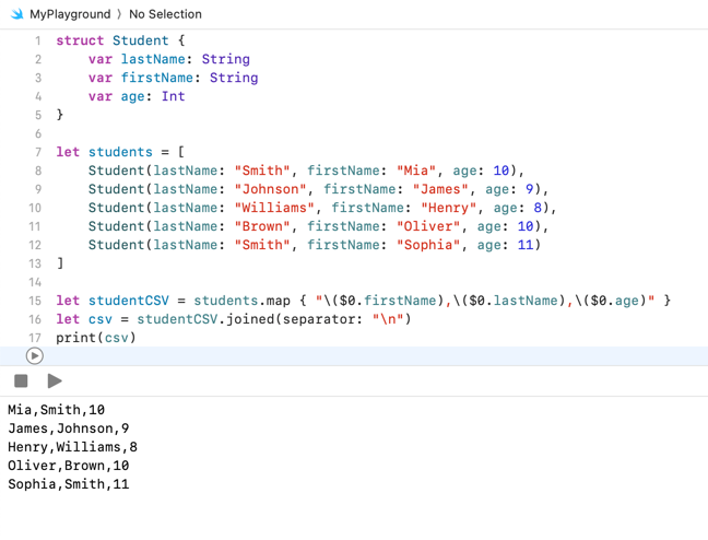 Swift - How to create a comma-separated string from an array 3