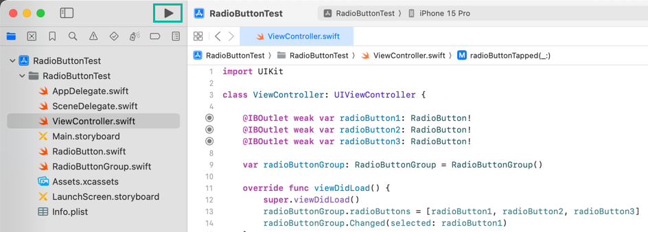 How to Create Radio Buttons in Swift 15