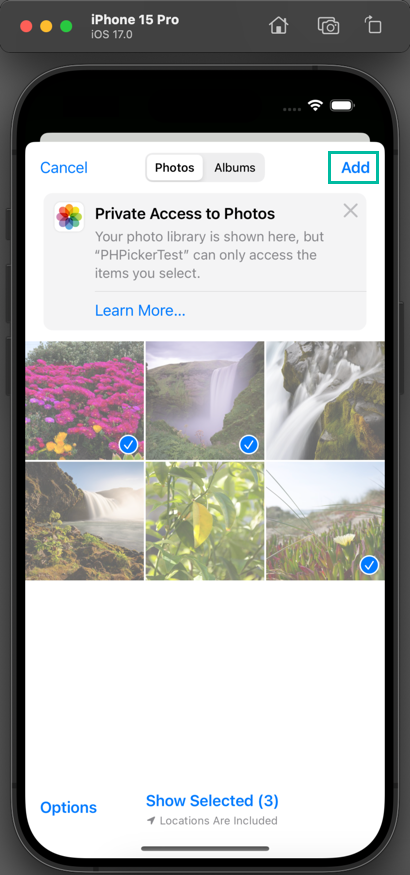 Select Multiple Images from Photo Library 9