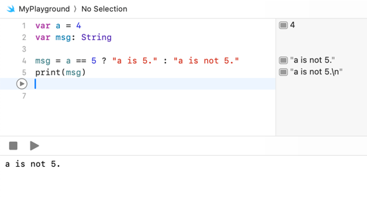Swift if Statement 4
