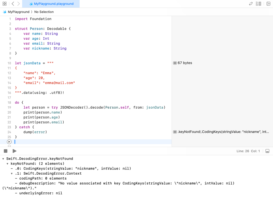 Reading and writing JSON in Swift 1