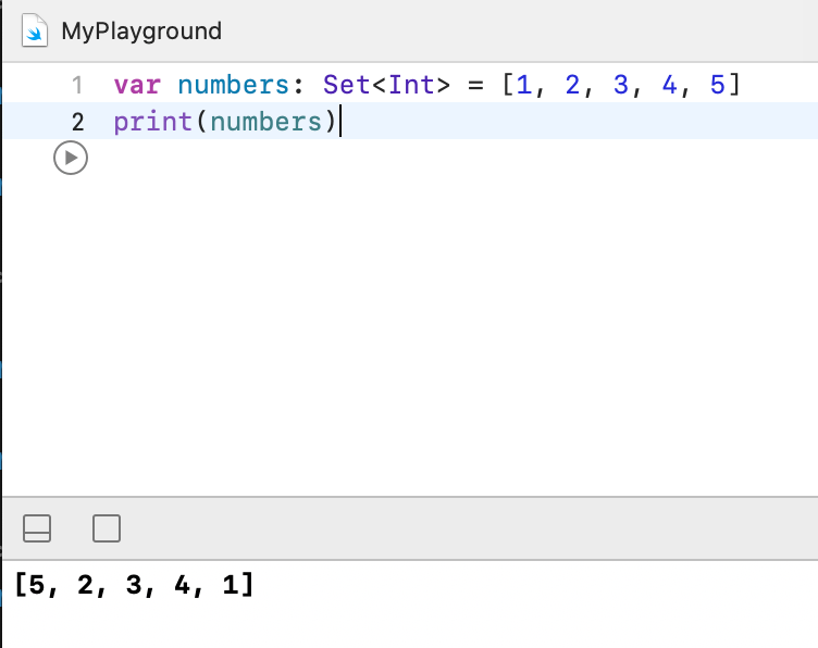 Swift の Set（セット）- 要素の変更・追加 2