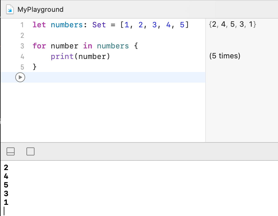 Swift の Set（セット）- ループ・map・filter 1