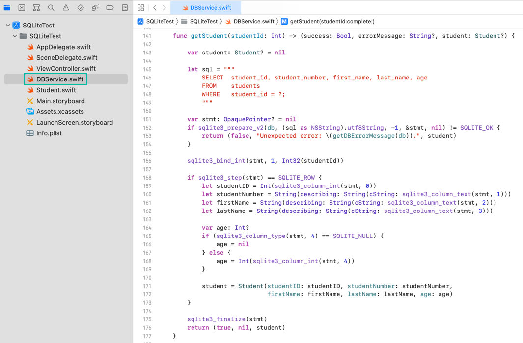 swift-sqlite-select-sqlite-ios