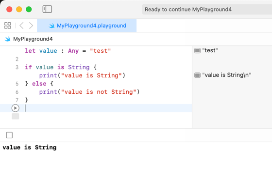 Swift Type Checking and Casting - is / as operator 1